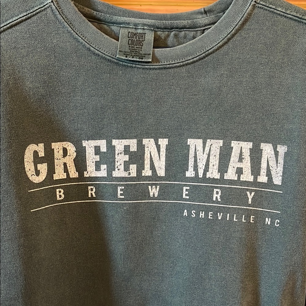 Green Man Brewery Comfort Colors Crewneck Sweater View 3